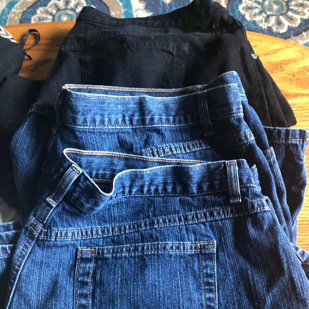3 pairs of size 20 jean shorts